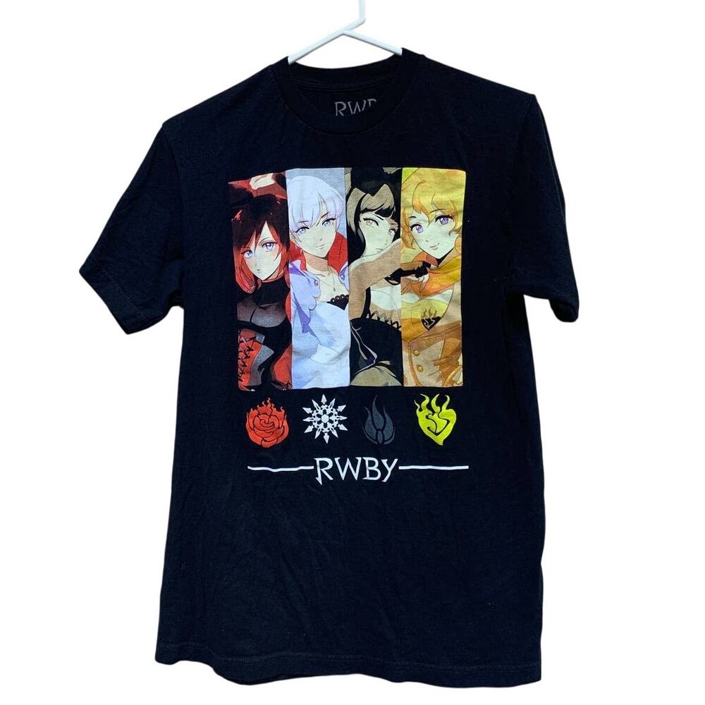 RWBY Ruby Weiss Blake Yang Medium 100% Cotton Rooster Teeth Short Sleeve Tee